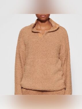 Skims Cozy Knit Pullover. Camel Color. S/M. Like New.